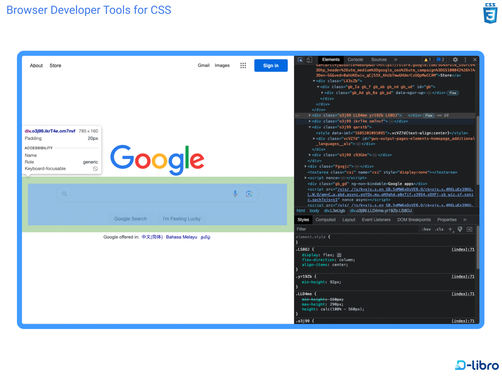 Browser Developer Tools for CSS logo
